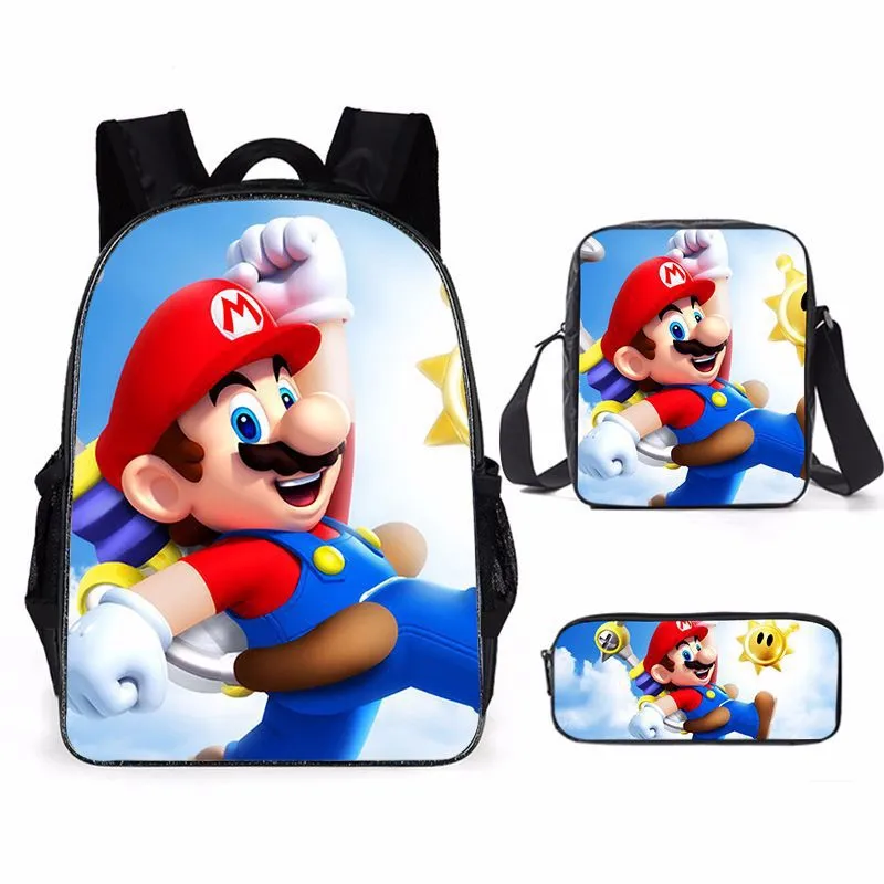 XR Wholesale OEM cartoon cute Super Mario Primary mini child schoolbag with custom logo backpack student children's kids Bag