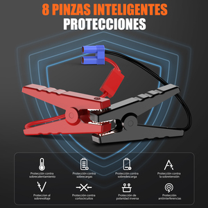 Arrancador de Coches Portátil Digital de Litio de 12V, Banco de Energía con Corriente Máxima de 3200A, Luz LED - Product Image 3