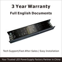 Fuente de Alimentación LED Regulable Triac HRGS OEM, PF0.5-0.6, Eficiencia 80%, Montaje en Gabinete Oculto, Larga Duración MTBF 50000H