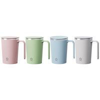 Mug Mélangeur Électrique Auto-Mélangeur 400 ml avec Logo Personnalisé, Recharge USB, Gobelet à Café de Voyage avec Poignée
