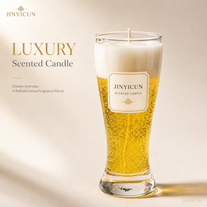 Bougie en <span class=keywords><strong>verre</strong></span> Pilsner personnalisée, en cire <span class=keywords><strong>de</strong></span> soja et gelée, parfum et couleurs sur mesure, achat mixte, fabrication OEM, vente en gros, marque privée - Product Image 1