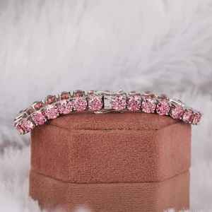 Moissanite 15 TCW Lab Grown Diamond Tennis <b>Bracelet</b> 14K Solid Gold Stackable <b>Infinity</b> Certificate Diamond Tester Passed Gift - Product Image 3