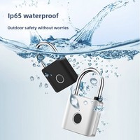 Cadenas intelligent USB à empreinte digitale, sans clé, biométrique, déverrouillage rapide par touche, en métal, étanche IP65, pour casier de gym, bagages