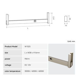 Lampes de <span class=keywords><strong>placard</strong></span> à détecteur de mouvement PIR <span class=keywords><strong>automatique</strong></span> modernes, écologiques, à montage en surface, <span class=keywords><strong>LED</strong></span>, pour <span class=keywords><strong>placard</strong></span>, armoire, cintre, alimentées par batterie - Product Image 4