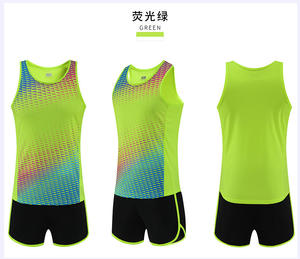 Uniforme da campo estiva personalizzata per donna e gioventù <span class=keywords><strong>felpa</strong></span> da atletica leggera <span class=keywords><strong>con</strong></span> emblema della squadra pantaloncini abbigliamento sportivo - Product Image 2