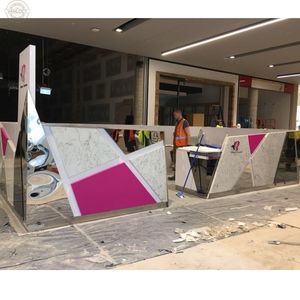 Hiện đại lông mày Úc thị trường thiết kế đặc biệt hình học cửa hàng nhỏ Salon vẻ đẹp hiển thị <span class=keywords><strong>kiosk</strong></span> Bảng điều khiển đồ nội thất bằng gỗ Mall <span class=keywords><strong>kiosk</strong></span> - Product Image 6