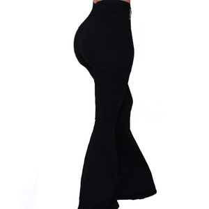 New Womens Bùng Quần Phụ Nữ Cao Eo Nút Quần Mỏng Arrivalable Giản Dị Đảng Kỳ Nghỉ Quần Áo Thanh Lịch Workwear Mùa Hè - Product Image 4