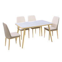 Table à manger en marbre massif, fabrication chinoise, vente en gros, meubles pour la maison, pieds en métal, design moderne, pour hôtel, entrepôt, atelier, robuste