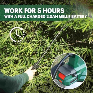 Pulvérisateur de jardin sans fil 1 gallon avec lance télescopique réglable, compatible avec les batteries <span class=keywords><strong>Makita</strong></span> <span class=keywords><strong>18V</strong></span> et 20V 2.0Ah, en acier, vente au détail - Product Image 4