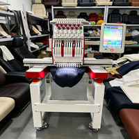 Platzsparende Kompakte Stickmaschine mit Abnehmbarem Näharm und Tragegriff für Kleine Studios und Unterrichtszwecke