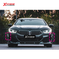 XTREME Kit carrosserie de mise à niveau en fibre de carbone sèche, comprenant canards latéraux de pare-chocs avant et déflecteurs de pare-chocs, pour BMW G16 840i M850i Série 8 (2019-2023)