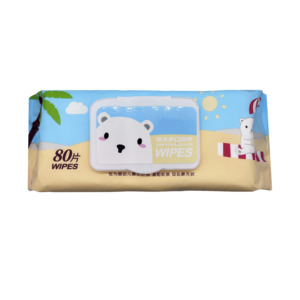 Lingettes humides jetables non tissées extra douces pour bébé, soin de la peau, nettoyage délicat pour la peau sensible des nouveau-nés - Product Image 6