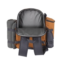 Sac à dos isotherme TAWA pour 4 personnes, 600D, avec compartiment pour bouteille, couverture et fermeture éclair, personnalisable