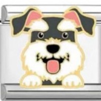 Nouveau module de chien italien bricolage à la mode Bracelet élastique en acier inoxydable bijoux cadeaux article