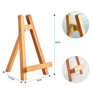 SINOARTOEMミニウッドイーゼルディスプレイキッズテーブルイーゼル28cm高さテーブルイーゼルスタンドアーティスト用 - Product Image 2