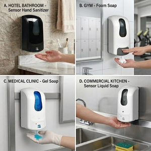 OEM Factory Supply Commercial Public Abs Wall Mount Touchless Sensor <strong>Automatic</strong> Manual Hand Spray Gel Liquid Foam <strong>Soap</strong> <strong>Dispenser</strong> - Product Image 2