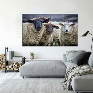 Printed <b>Canvas</b> Artwork: Rustic Farmhouse Glass <b>Wall</b> Art,SET OF 4 <b>CANVAS</b> - Product Image 3
