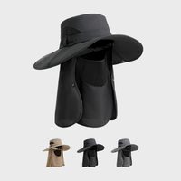 Transpirable ajustable verano protección solar Anti UV pesca escalada visera sombrero de ala grande para el sol para hombres