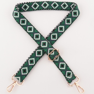 Correas de bolso de poliéster tejidas a rayas coloridas, hebillas de Metal duraderas, ganchos creativos y elegantes, bolso Diy, monedero, accesorio de decoración - Product Image 5