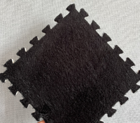 Weiche Flauschige Ineinandergreifende Schaumstoff-Bodenmatte Bunter Plüsch-Puzzle-Teppich Rutschfeste EVA-Spielmatte für Kinderzimmer Wohnzimmer Dekoration