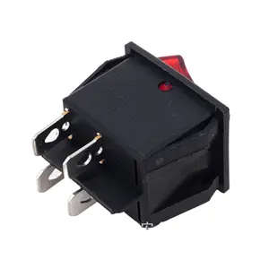 KCD1 KCD3 KCD4 4 pin rocker switches led on off on mini 12 volt rocker switch