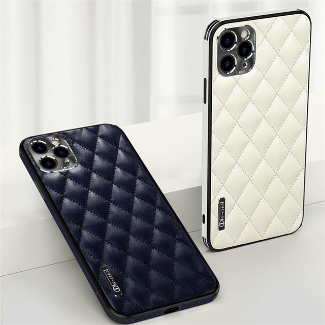 Luxury High Quality Soft Luxury Leather Phone Case for iPhone 16 15 14 13 12 11 Pro Max Shockproof Mobile Phone Cover