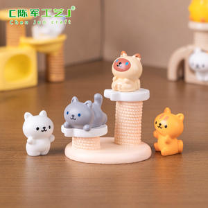 Chenjuns e graziosa struttura da arrampicata, piccola casa delle bambole, accessori decorativi per appendere fai da te, Micro-paesaggio - Product Image 2