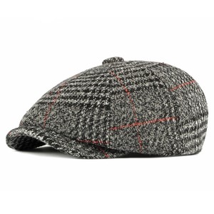 Ready to Ship <strong>Men's</strong> Flat Newsboy Cabbie <strong>Hat</strong> for <strong>Men</strong> Ivy Driving Gatsby paperboy <strong>hats</strong> Grid <strong>Woollen</strong> <strong>Hat</strong> - Product Image 4