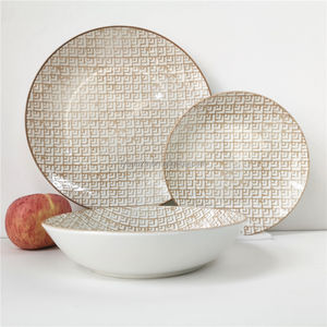 Vaisselle <span class=keywords><strong>de</strong></span> haute qualité peinte à la main, ensembles d'assiettes <span class=keywords><strong>de</strong></span> <span class=keywords><strong>Table</strong></span> en céramique bon marché, 18 pièces - Product Image 5