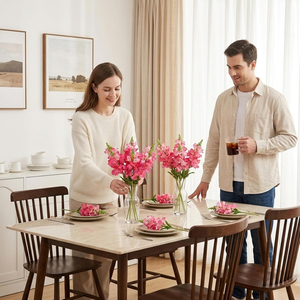 1 Pezzo <span class=keywords><strong>di</strong></span> Fiori Artificiali, Fiori <span class=keywords><strong>di</strong></span> Cignulino Finti in Seta da 16,14 Pollici, Effetto Realistico, per Decorazioni Casa e Matrimonio - Product Image 6
