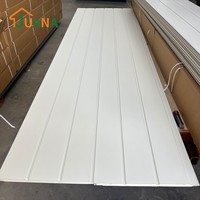 Panneaux sandwich en polyuréthane haute densité, panneaux muraux isolés, panneaux muraux extérieurs pour bâtiments industriels