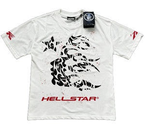T-shirt da <span class=keywords><strong>uomo</strong></span> in cotone 100% vintage con stampa Hell Star, a maniche corte, lavorazione a maglia larga, casual, alla moda, <span class=keywords><strong>abbigliamento</strong></span> <span class=keywords><strong>estivo</strong></span>, disponibile subito - Product Image 1