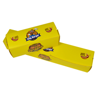Boîte à corn-dogs écologique en vente chaude, fabricant de boîtes jetables personnalisées pour les sushis, matériaux recyclés, laminage mat