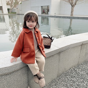 Manteau en laine à col rabattu pour petites filles, vêtements <span class=keywords><strong>boutique</strong></span>, pour l'hiver, 2344 - Product Image 4