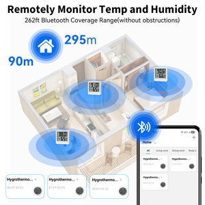 Slimme Bluetooth Temperatuur Hygrometer Met Afstandsbediening Digitale Hoge Nauwkeurigheid Digitale Temperatuur Hygrometer - Product Image 4