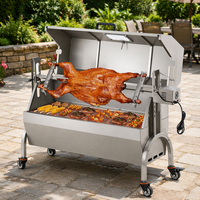 Barbecue à gaz commercial en acier inoxydable avec allumage électronique et protection haute pression pour cuisines extérieures et fêtes de jardin