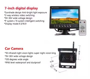 จอแสดงผล OEM ขนาด 7 นิ้ว TFT LCD พร้อมกล้องมองหลัง 4 ช่องทาง ระบบแอนดรอยด์ สำหรับรถยนต์ จอภาพ TFT LCD ขนาด 7 นิ้ว - Product Image 5
