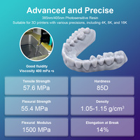 Résine d'impression 3D de type ABS lavable à l'eau, facile à nettoyer, résine 3D haute précision, résine pour modèle dentaire