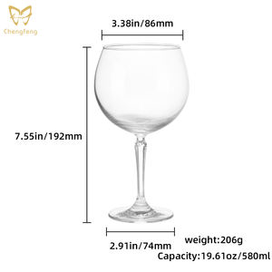 Set Regalo di Bicchieri da Gin Personalizzati, Grande Bicchiere da Cocktail Tonic CLASSY DRUNK BALLOON GLASS con Confezione Regalo - Product Image 2
