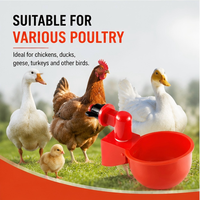 Nouvelle abreuvoir automatique Yuandaxin pour volailles, avec tétine en plastique, pour poulets, canards et oies, système d'abreuvement pour élevages avicoles