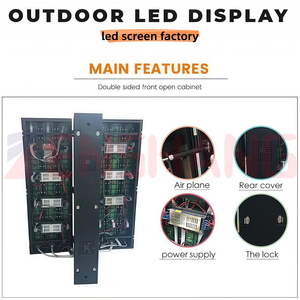 Pantalla LED de Doble Cara para Publicidad Exterior, Montada en Poste, a Todo Color, de Alto Brillo, Impermeable, para Publicidad Comercial - Product Image 4