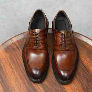 Chaussures de soirée modernes de haute qualité à bout rond en cuir de vache véritable, fabriquées à la main, à lacets, pour femmes, saison automne - Product Image 6