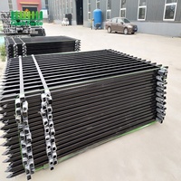 Nouvelle Clôture de Sécurité Extérieure avec Panneau en Métal Fer Aluminium, Clôture Tubulaire de Type Garrison pour Maison Jardin, Cadre en Plastique, Portails d'Allée en Acier