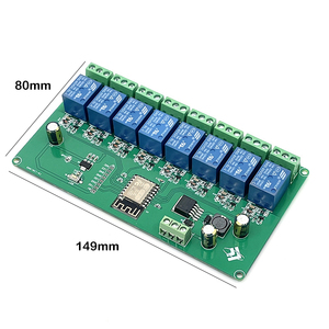 บอร์ดพัฒนาโมดูลรีเลย์ ESP8266 WIFI 8CH พร้อมแหล่งจ่ายไฟ 5V 7V-28V สำหรับรีโมทคอนโทรล ใช้ชิป ESP-12F - Product Image 5