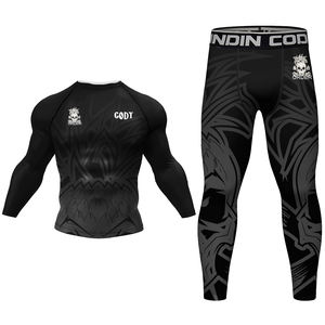 Özel Rashguard T Shirt + pantolon Mma maymun boks formalar Jiu Jitsu t Shirt Muay Thai şort sıkıştırma kickboks spor elbise - Product Image 6