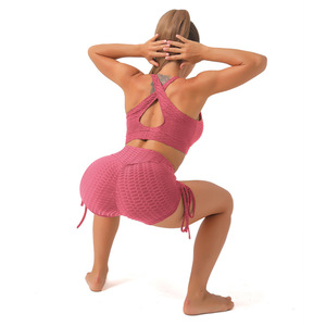 Derniers modèles de collants à étirement actif Short de <span class=keywords><strong>yoga</strong></span> en plein air pour femmes - Product Image 4