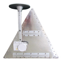 Feu de signalisation triangulaire solaire à LED clignotante avec batterie remplaçable, indice IP66, réflecteur prismatique haute intensité pour