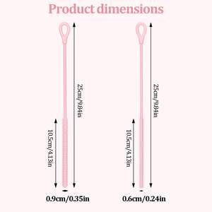 Silicone <b>Straw</b> Cleaner Brush <b>Straw</b> Cleaner Brush Extra Long <b>Straw</b> Brush Bristles Cleaner for Cleaning <b>Stanley</b> Cup - Product Image 2