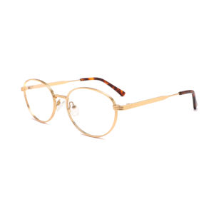 نظارات طبية معدنية مستديرة مضادة للانزلاق للنساء للتسوق والسفر مريحة للعينين - Product Image 1