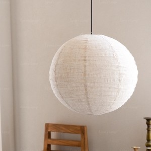 Japanese Fabric Pendant <b>Light</b> Round <b>Led</b> Home Lighting For Living Room Bedroom Single Head Chandelier D7121 - Product Image 1